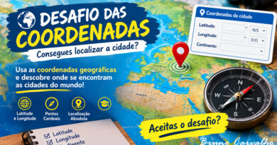 🌍 Jogo: DESAFIO DAS COORDENADAS